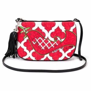 BRIGHTON Love Dove Red And White Crossbody